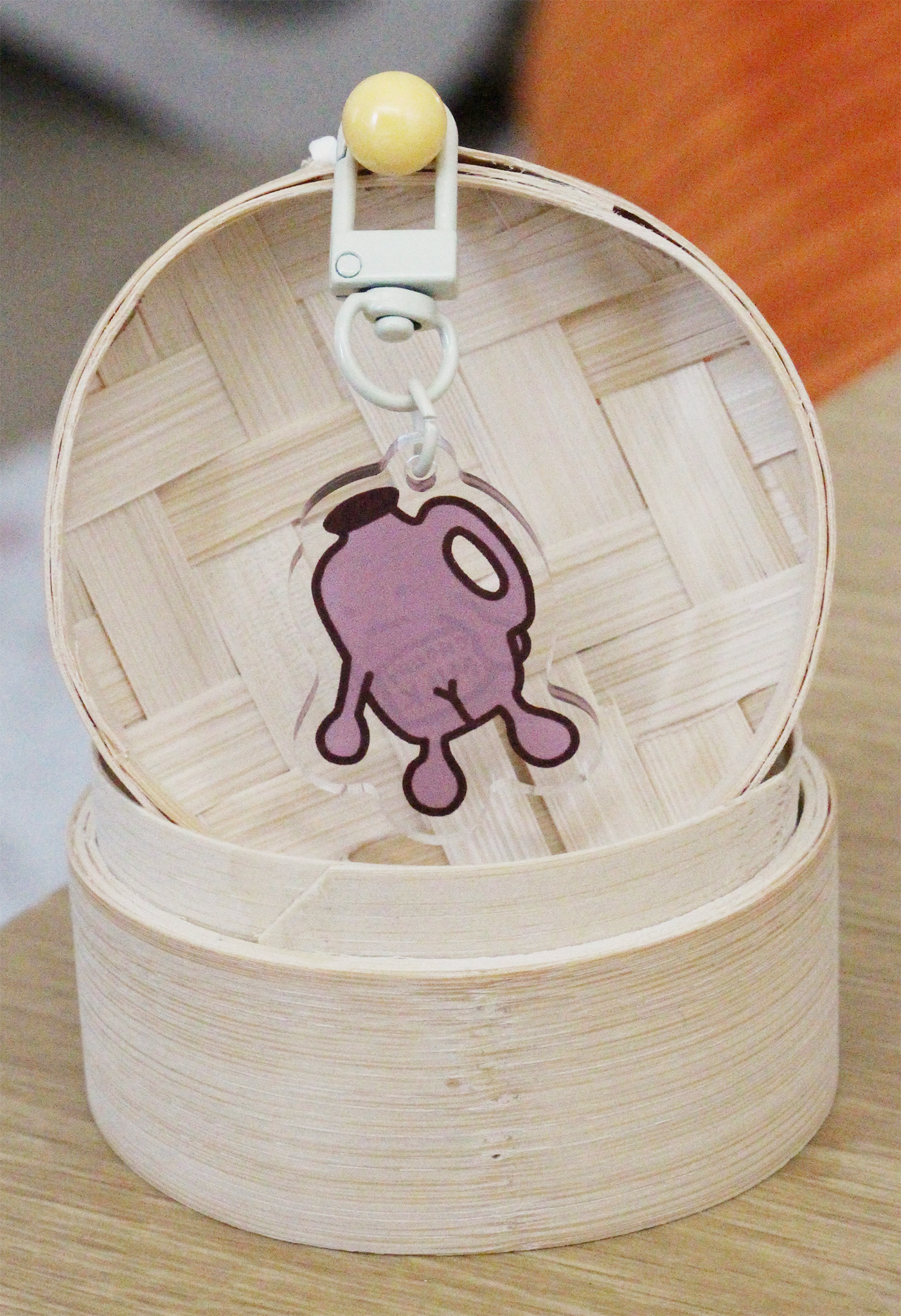 choco milk butt keychain