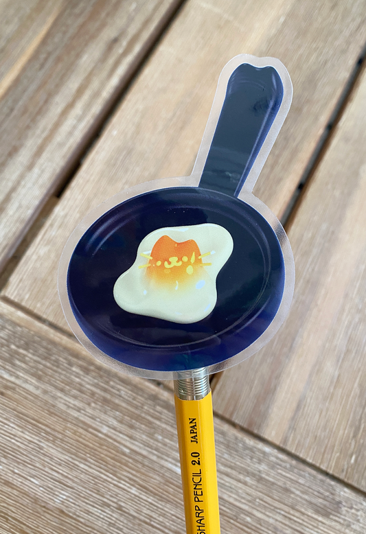 egg cat sticker