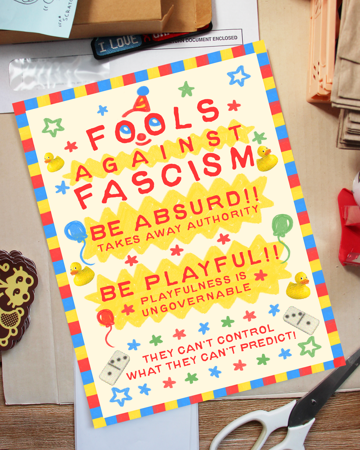 fools protest print