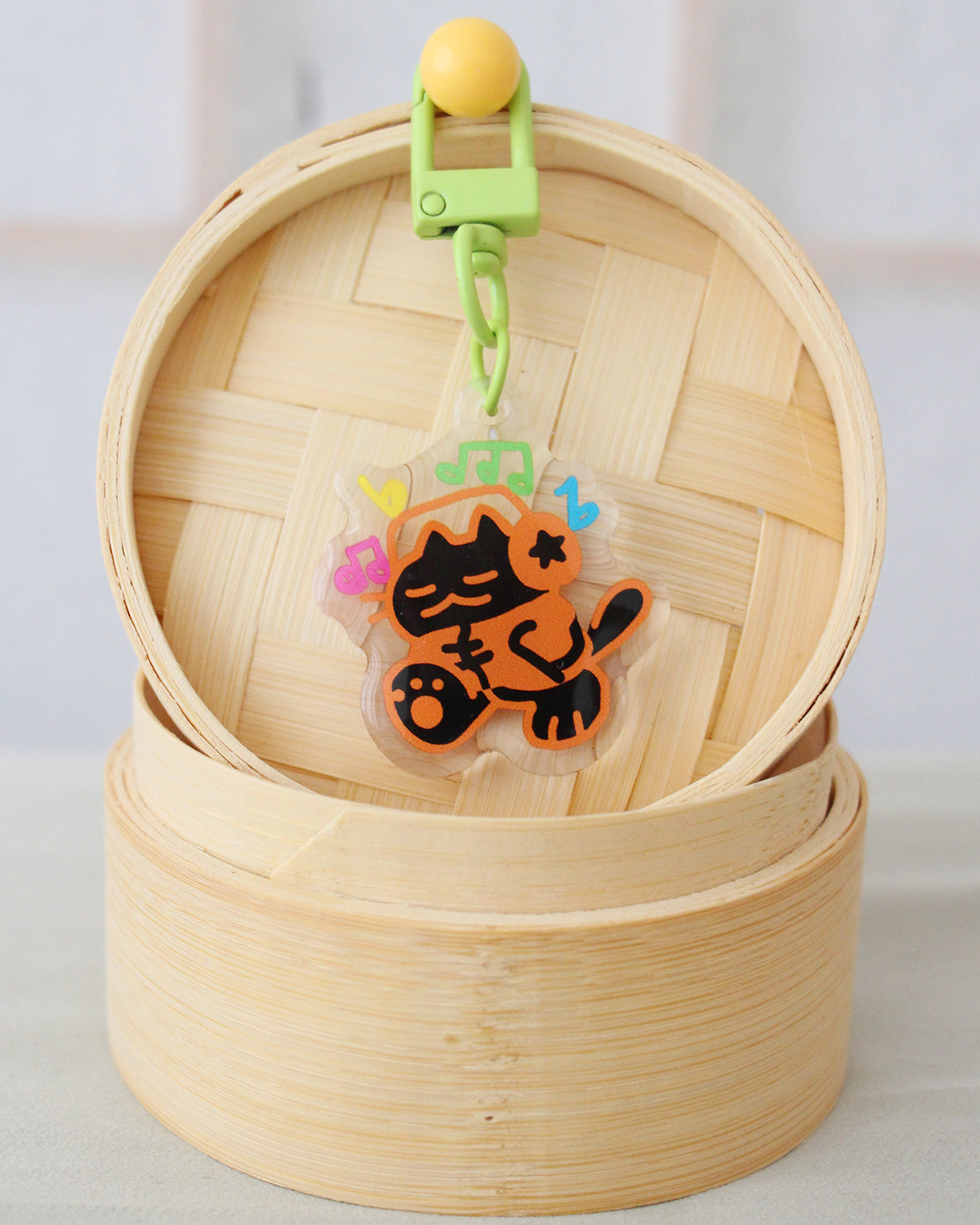 jammin’ cat keychain