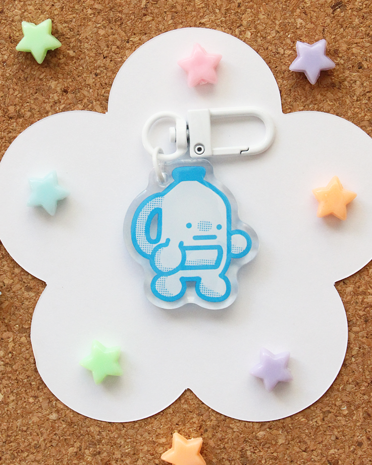 milk butt keychain