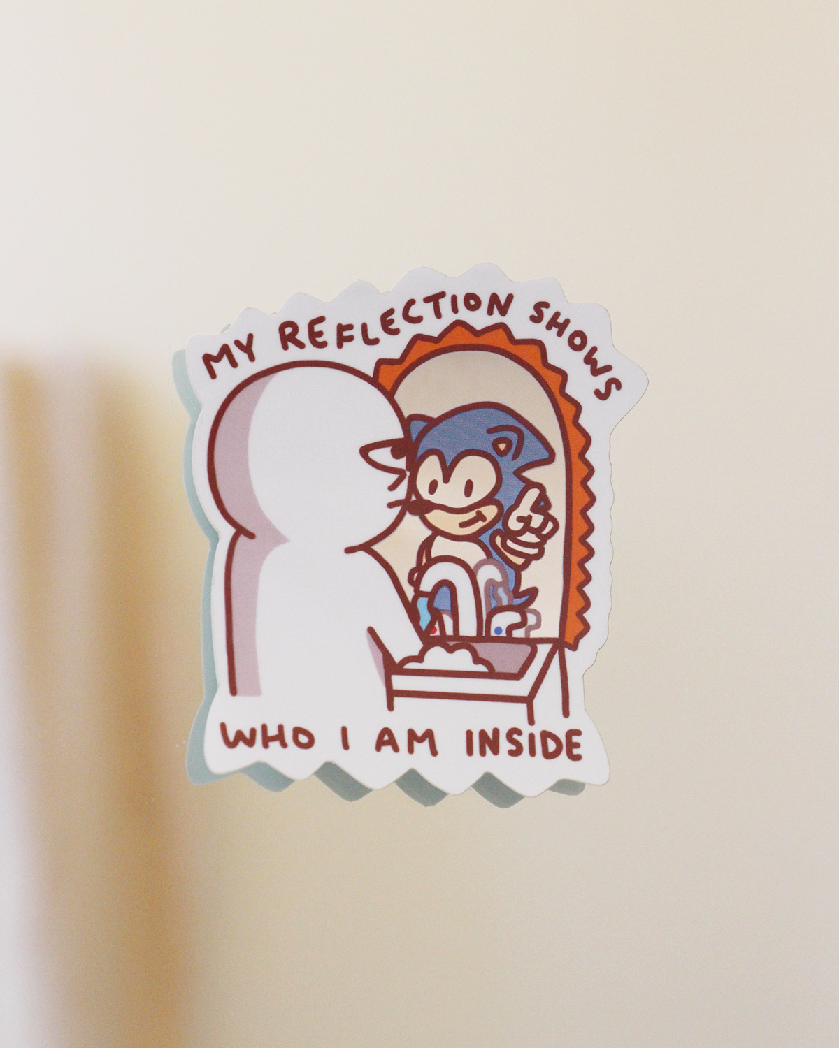 'my reflection' mirror stickers