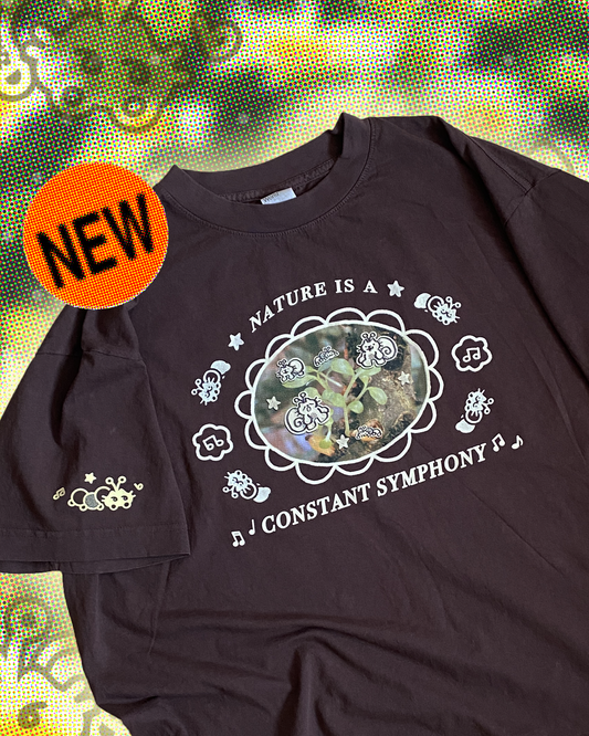 (pre-order) 'nature is a constant symphony' boxy t-shirt