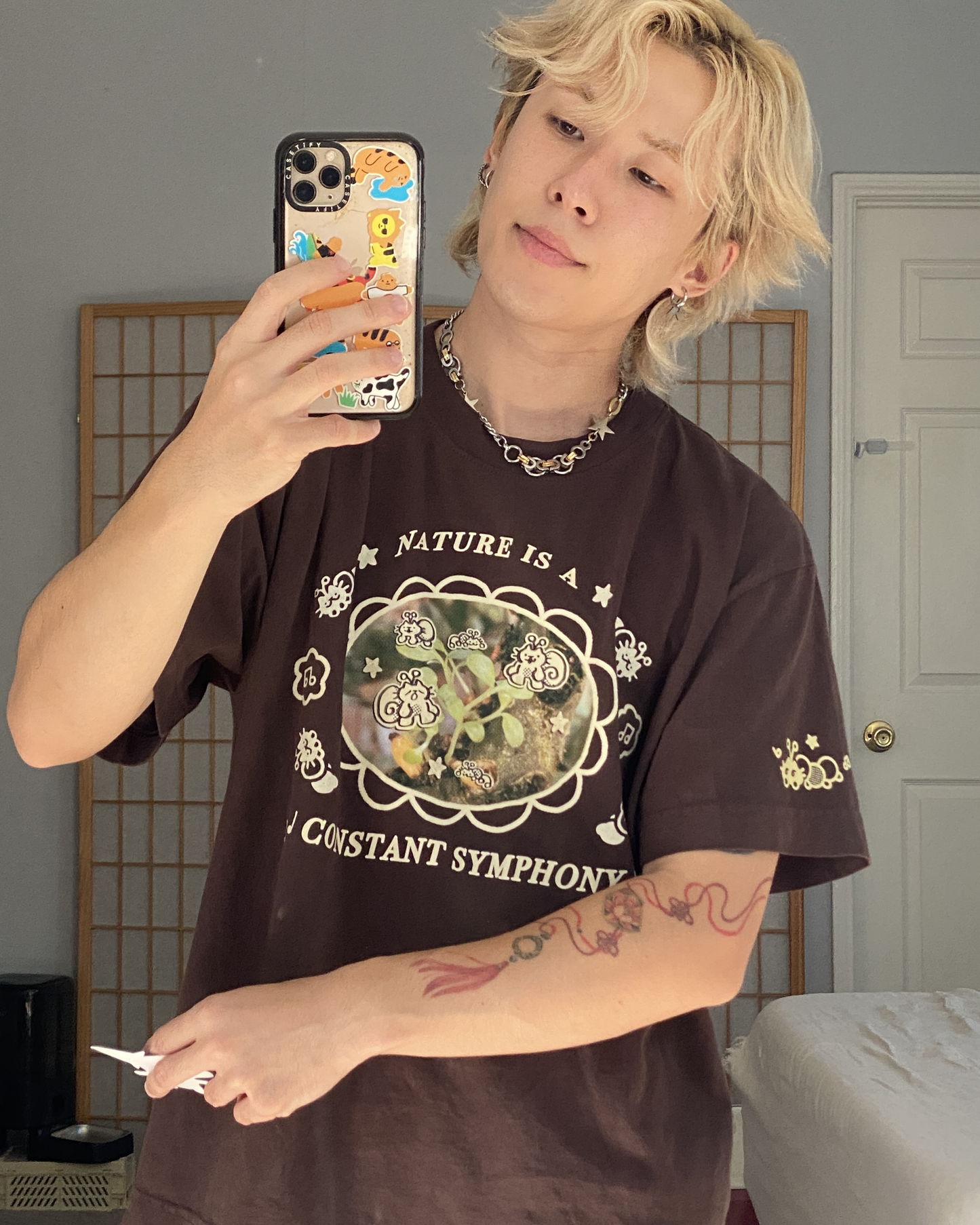 (pre-order) 'nature is a constant symphony' boxy t-shirt