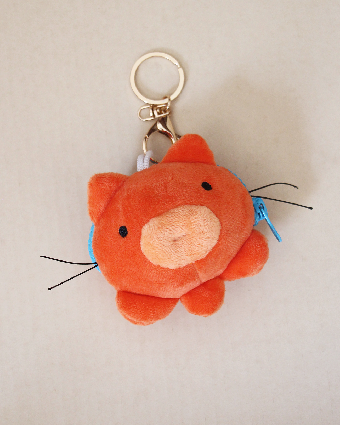 (pre-order) octo cat zipper plush keychain