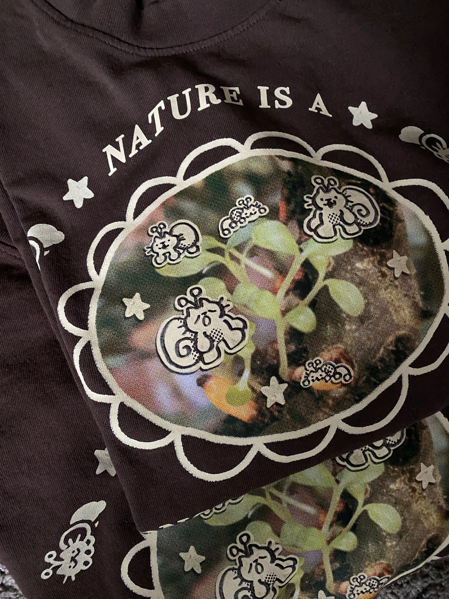 *misprint* 'nature is a constant symphony' boxy t-shirt