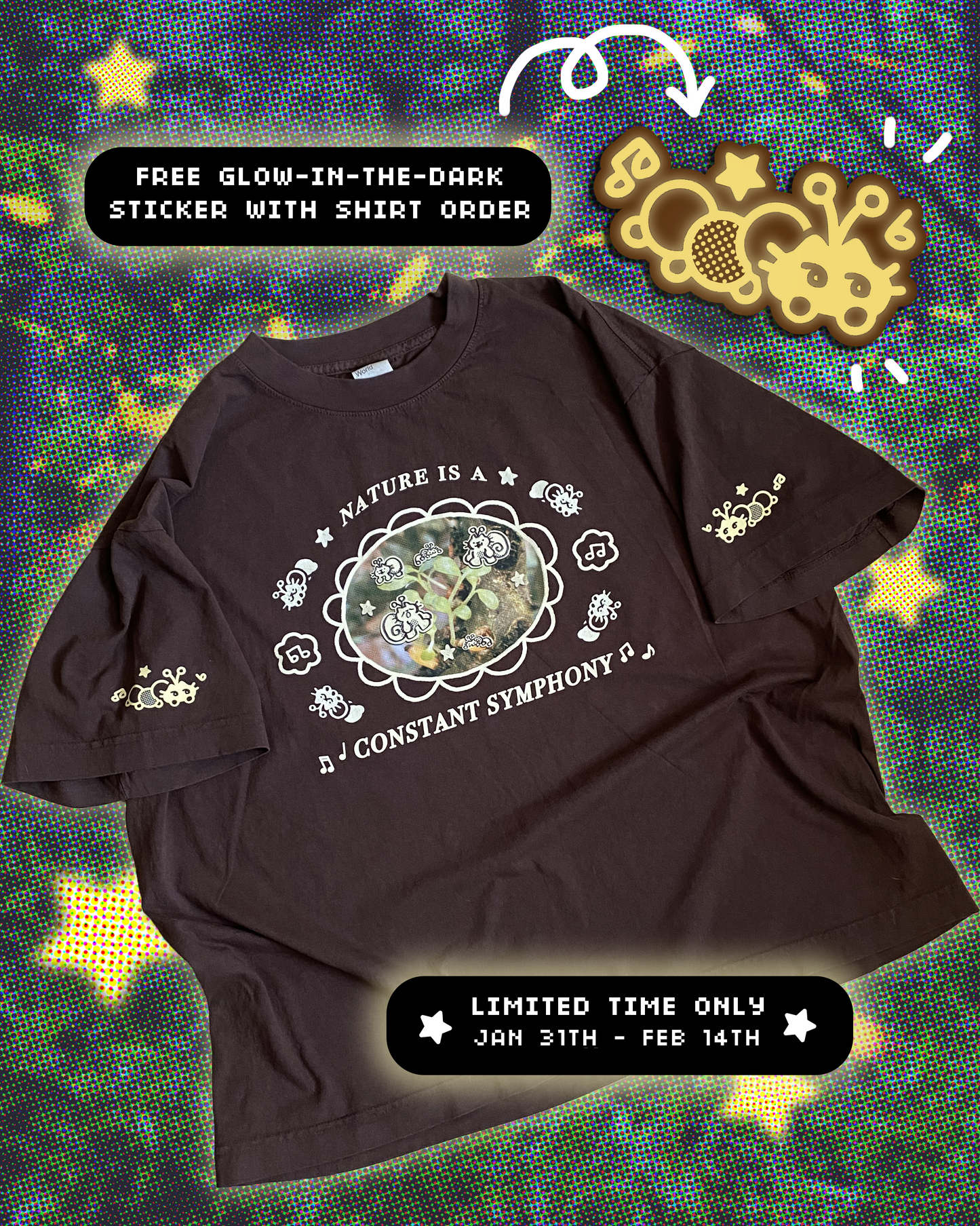 (pre-order) 'nature is a constant symphony' boxy t-shirt