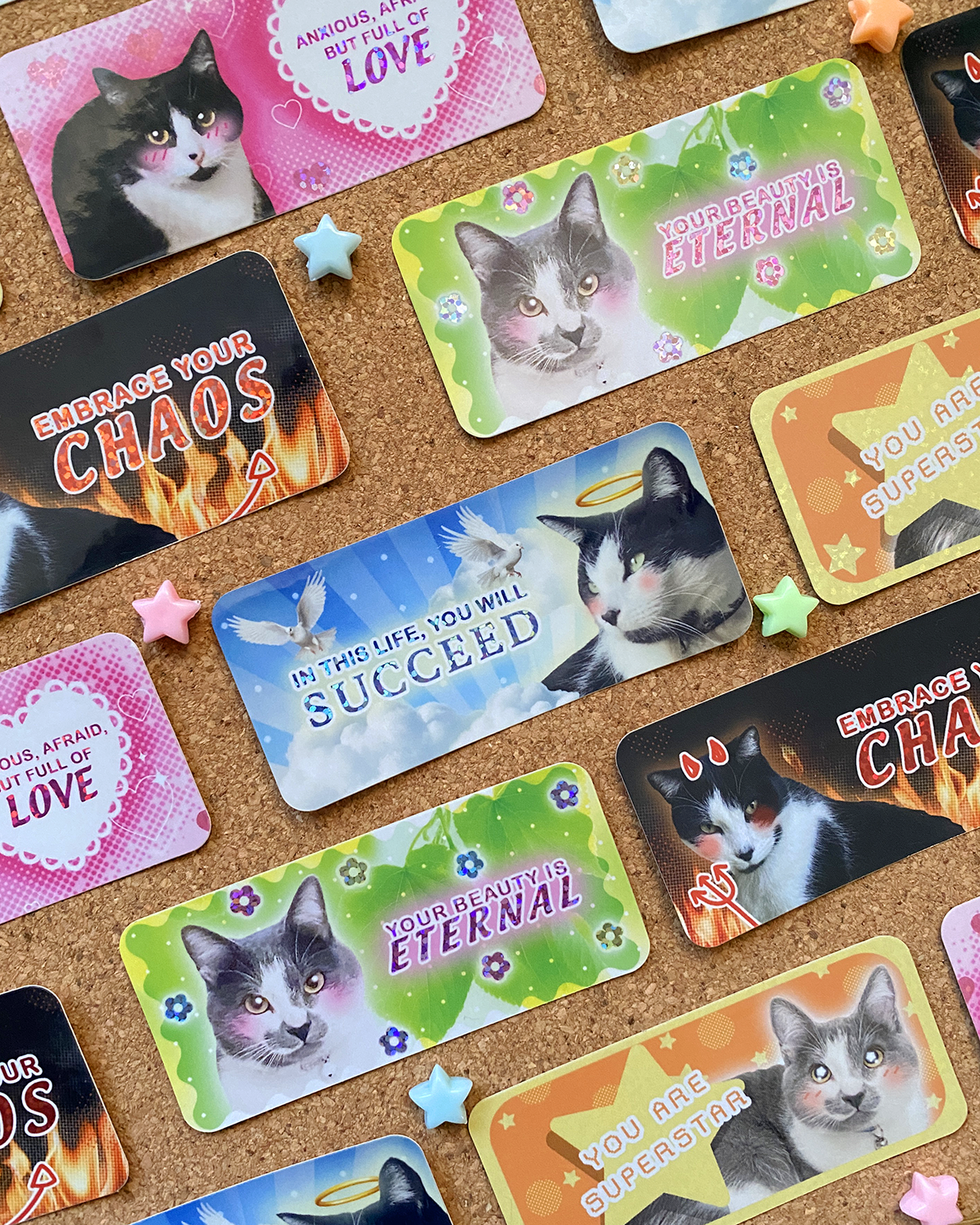 cat motivation stickers