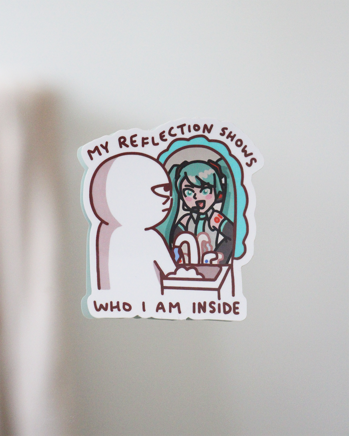 'my reflection' mirror stickers