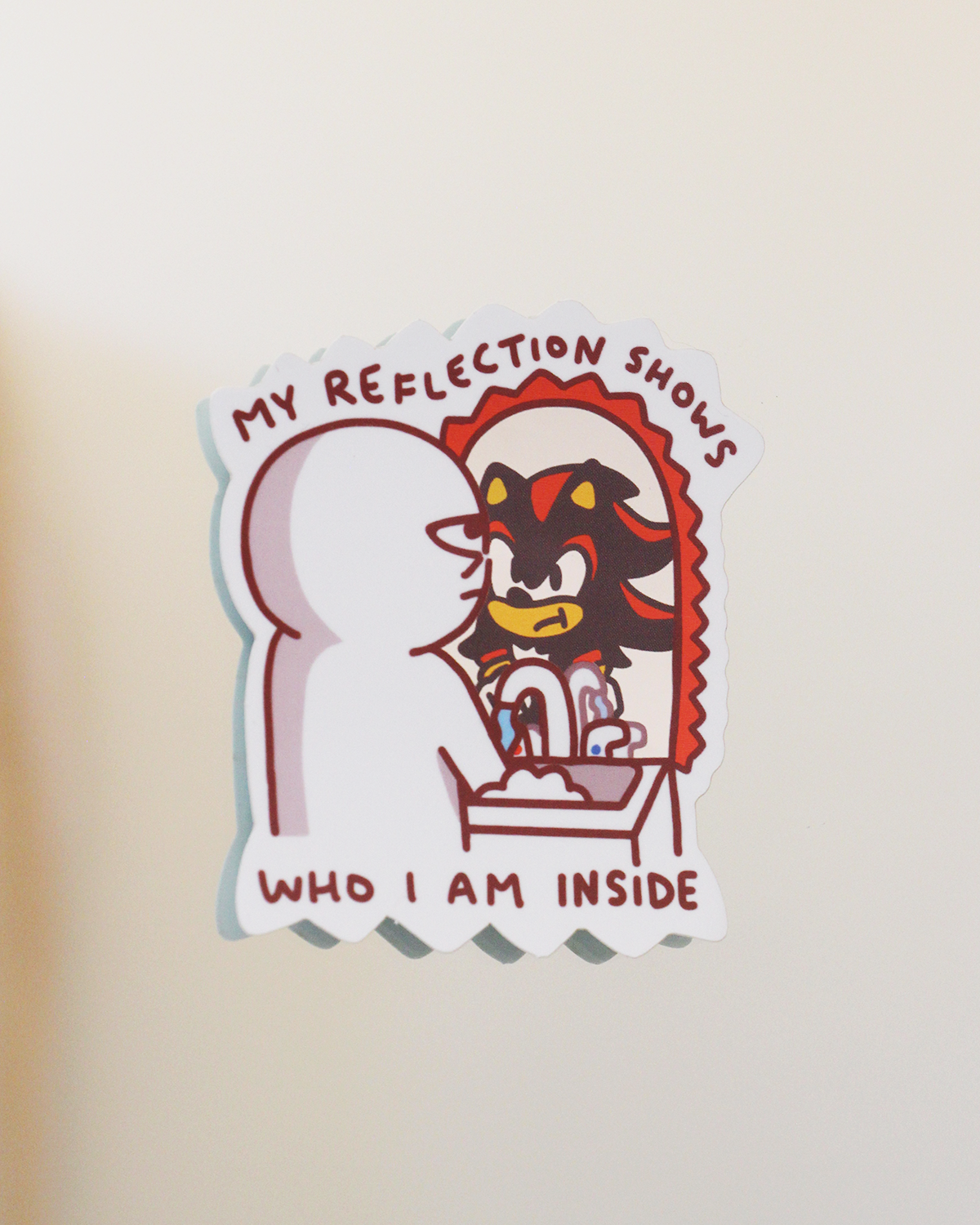 'my reflection' mirror stickers