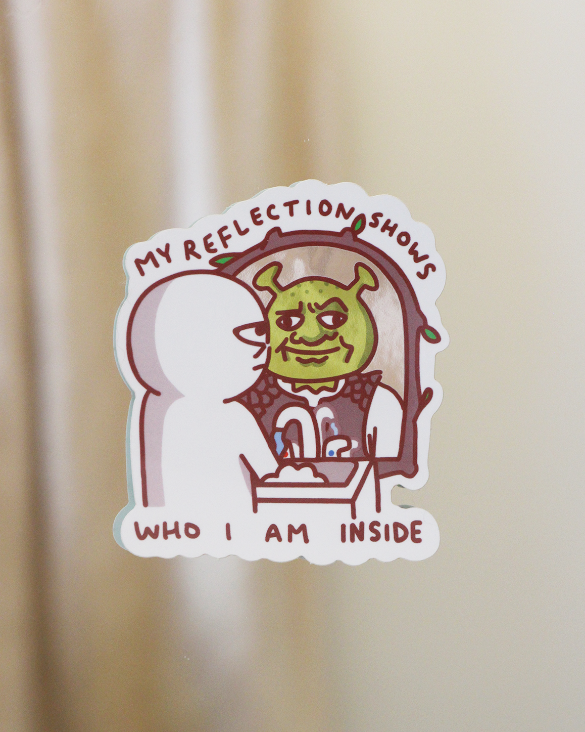 'my reflection' mirror stickers