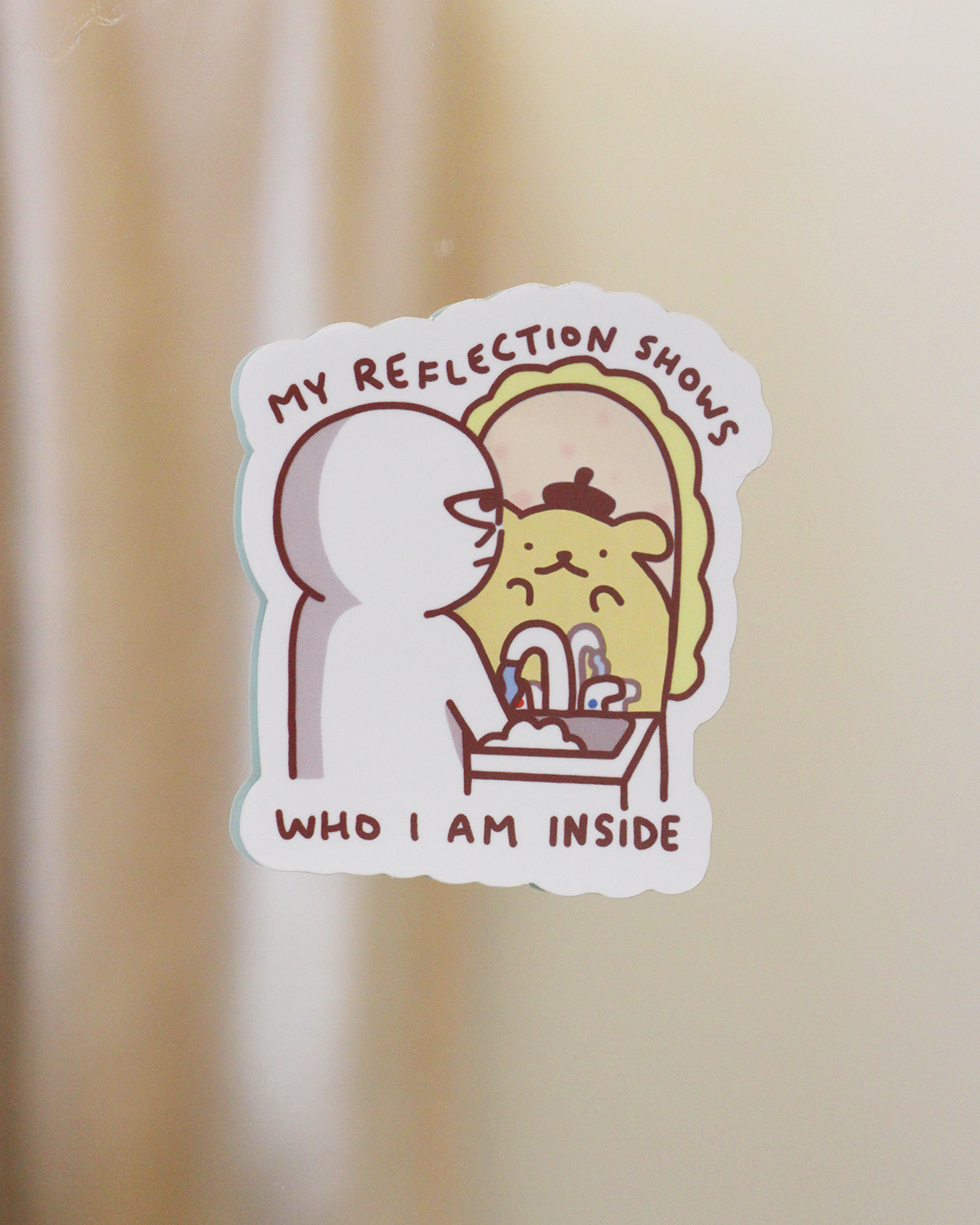 'my reflection' mirror stickers