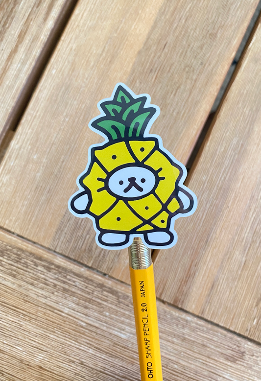 pineapple cat sticker