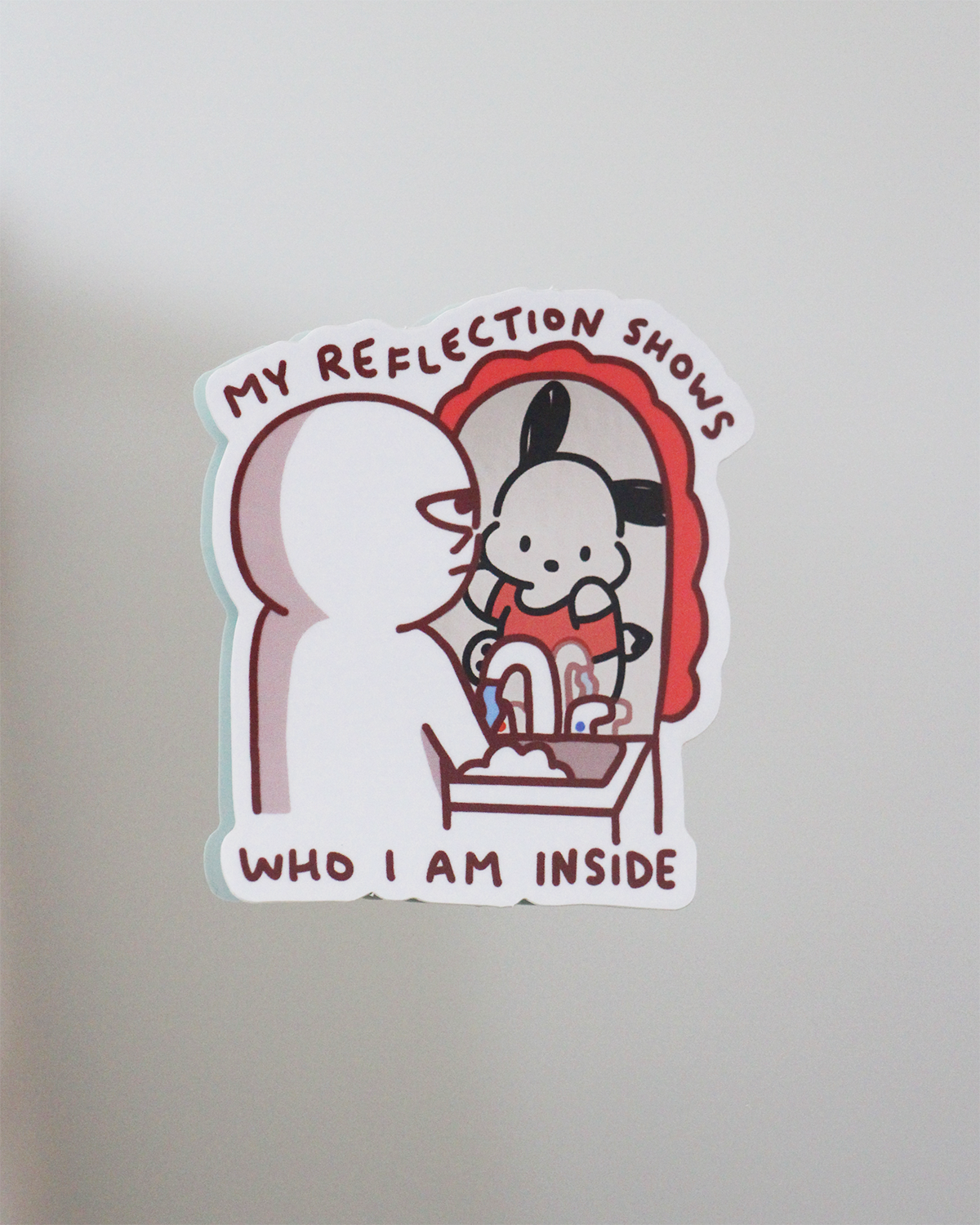 'my reflection' mirror stickers