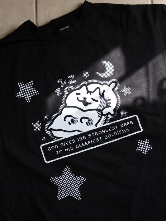 sleepy cat shirt (pre-order)