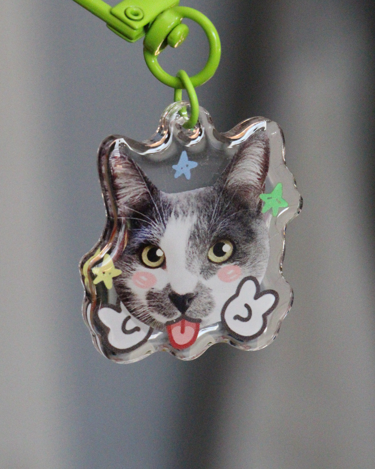 star cat keychain