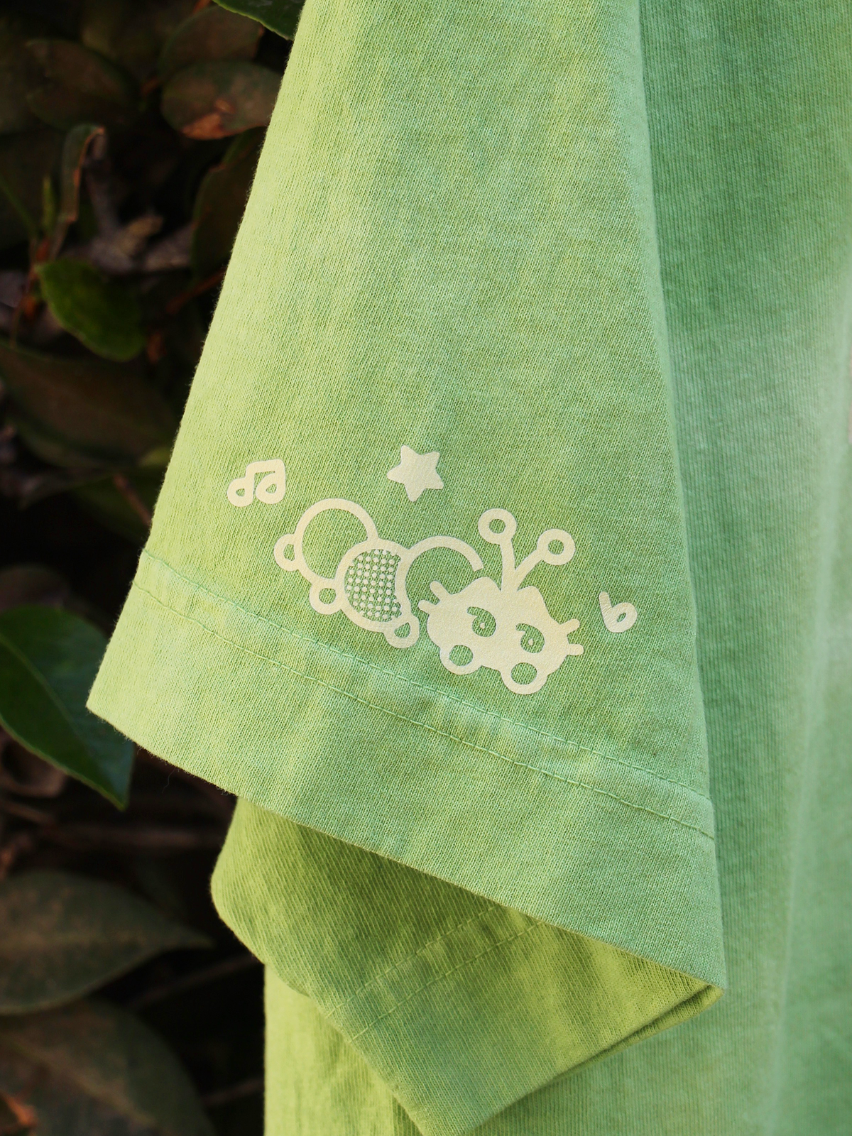 'nature is a constant symphony' boxy t-shirt tiedye