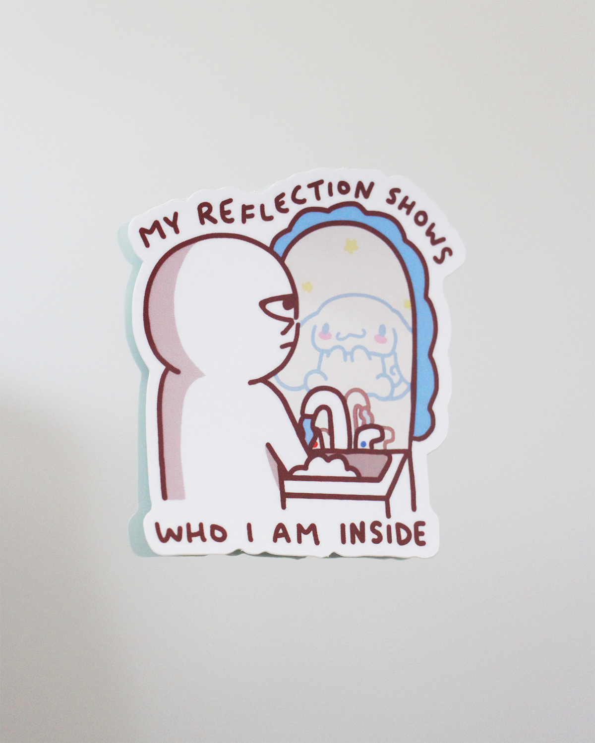 'my reflection' mirror stickers